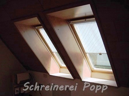 Dachausbau - Fensterverkleidung Dachausbau - Fensterverkleidung
