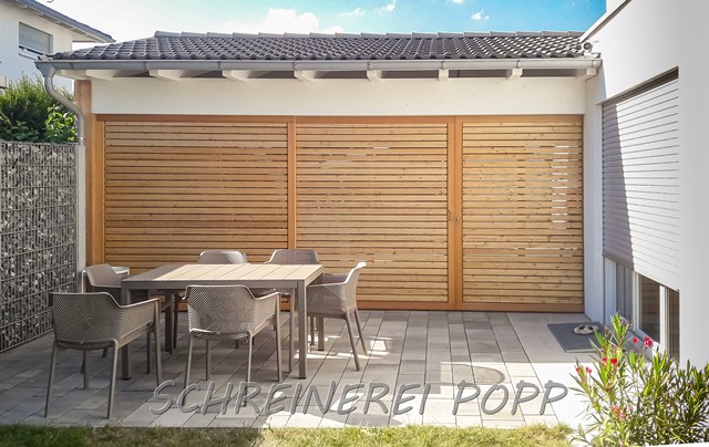 Carport mit Sichtschutzwand Carport mit Sichtschutzwand