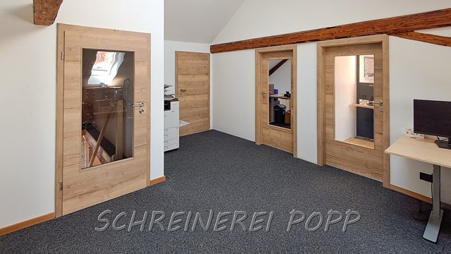 Büroausbau im Dachgeschoss Bürotüren Büroausbau im Dachgeschoss Bürotüren