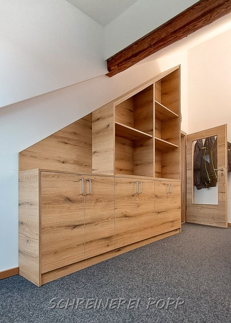 Büroausbau im Dachgeschoss Dachschrägenschrank Büroausbau im Dachgeschoss Dachschrägenschrank