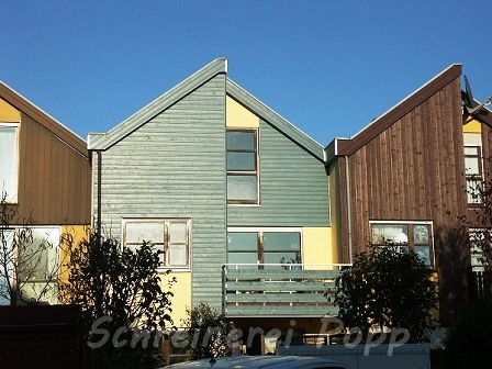 Außenbau - Fassadenverkleidung Taubenblau Außenbau - Fassadenverkleidung Taubenblau