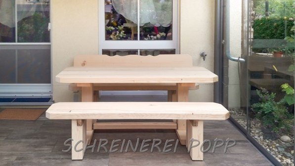 Gartenbank Garnitur - Außenbau Gartenbank Garnitur - Außenbau