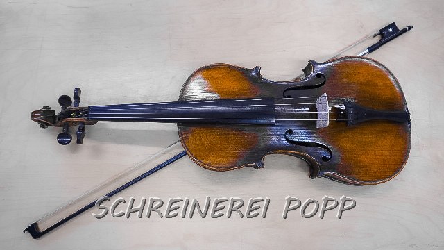 reparierte und restaurierte Geige Musikinstrumente - Geige repariert