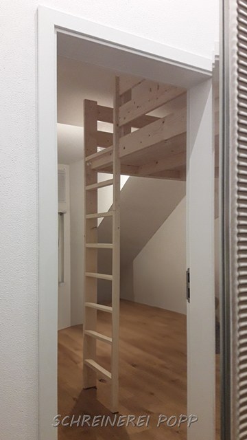 Hochbetten für Zwillinge in Fichte massiv - rechtes Hochbett Hochbetten für Zwillinge in Fichte massiv - rechtes Hochbett