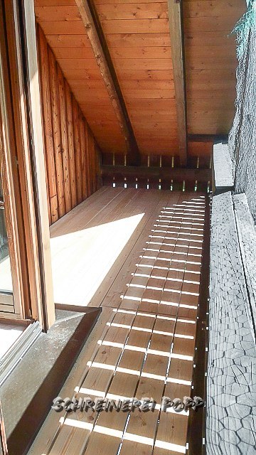 mit Dielen aus Lärchenholz Dachterrasse mit Dielen aus Lärchenholz