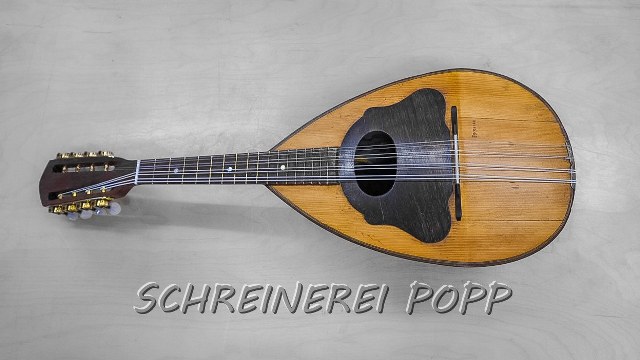 reparierte und restaurierte Mandoline Musikinstrumente - Mandoline repariert