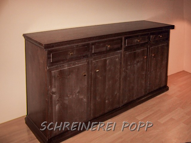 Anrichte Sideboard Fichte massiv dunkel gebeizt Anrichte Sideboard Fichte massiv dunkel gebeizt
