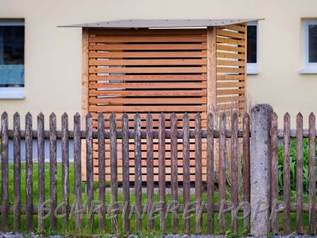 Wärmepumpenverkleidung als Sicht- und Wetterschutz Wärmepumpenverkleidung als Sicht- und Wetterschutz