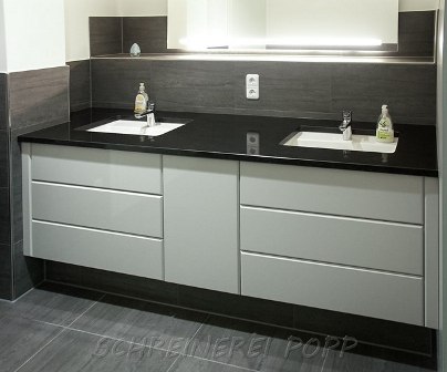 Waschtisch mit Granitplatte - Badmöbel Waschtisch mit Granitplatte - Badmöbel