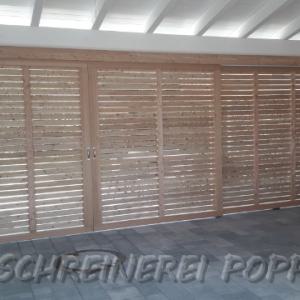 Carport Flexiwand geschlossen