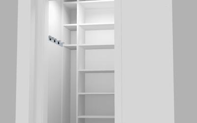 Einbauschrank mit Regalen